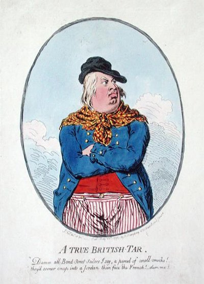 A True British Tar, Published by Hannah Humphrey by James Gillray