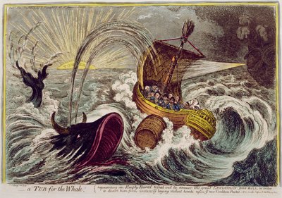 A Tub for the Whale! by James Gillray