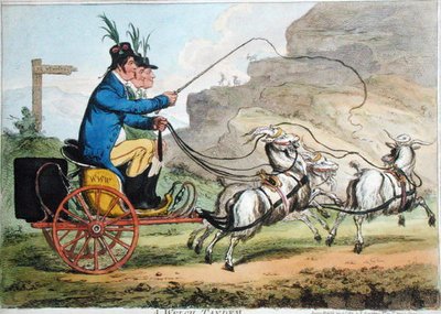 A Welch Tandem by James Gillray