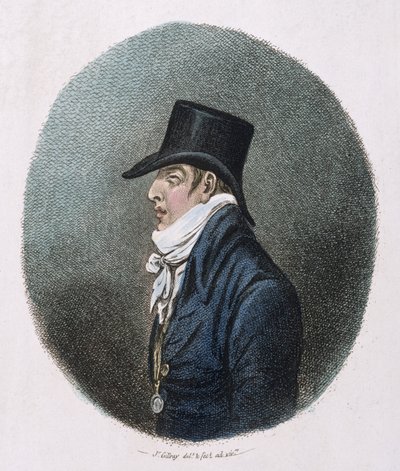 A Portrait, published by Hannah Humphrey in 1799 by James Gillray