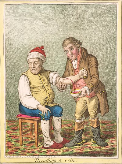 Breathing a Vein by James Gillray