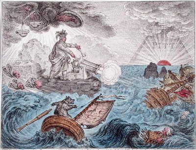 Bruin in his Boat, or The Manager in Distress by James Gillray