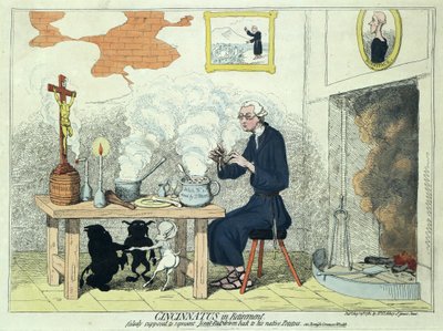 Cincinnatus in Retirement by James Gillray