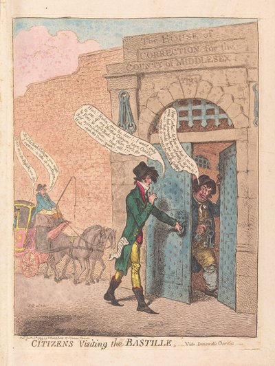 Citizens Visiting the Bastille by James Gillray