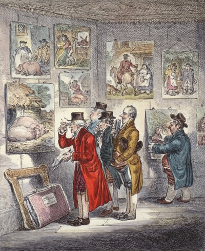 Connoisseurs Examining a Collection of George Morland
