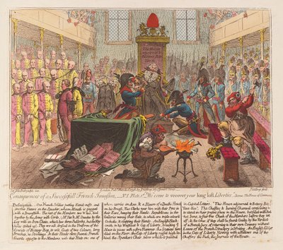 Consequences of a Successful French Invasion, pub. 1798 by James Gillray