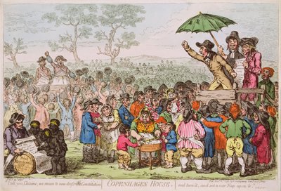 Copenhagen House, pub. by H. Humphrey, 1795 by James Gillray