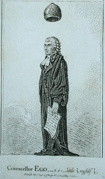 Councellor Ego - i.e. Little I Myself I by James Gillray