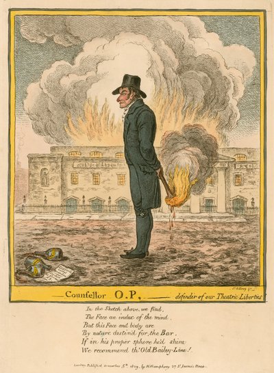 Counsellor O.P. - Defender of Our Theatric Liberties by James Gillray