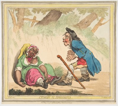 Cymon and Iphigenia by James Gillray