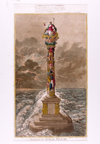 Design for the Naval Pillar, 1800 by James Gillray