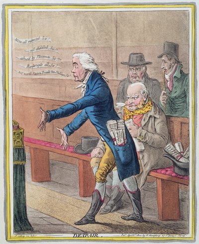 Despair, published by Hannah Humphrey in 1802 by James Gillray