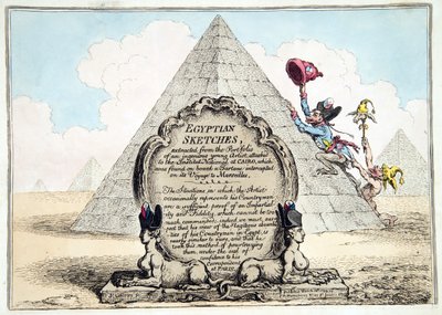Egyptian Sketches, Published by Hannah Humphrey in 1799 by James Gillray
