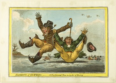 Elements of Skating: A Fundamental Error in the Art of Skating by James Gillray