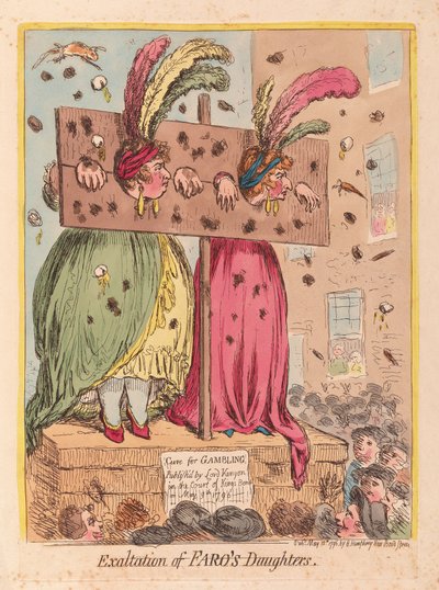 Exaltation of Faros Daughters, pub. 1796 by James Gillray