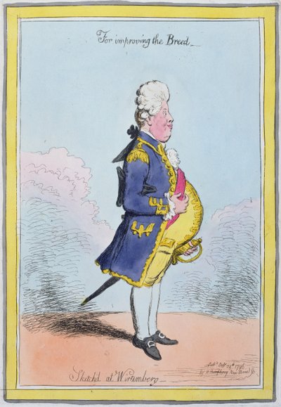 For Improving the Breed, Sketched at Wirtemberg, Published by Hannah Humphrey in 1796 by James Gillray