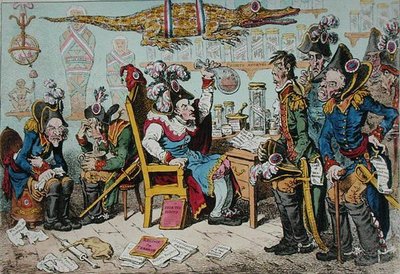 French Generals Retiring on Account of Their Health with Lepaux Presiding in the Directorial Dispensary by James Gillray