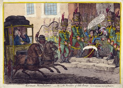 German Nonchalance – Or the Vexation of Little Boney. 1803 by James Gillray