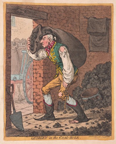 Georgey in the Coal Hole by James Gillray