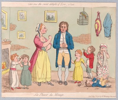 Give me the Sweet Delight of Love, a Catch, pub. 1781 by James Gillray