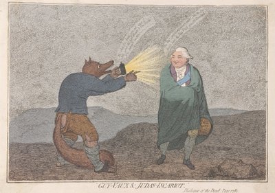 Guy-Vaux and Judas-Iscariot by James Gillray