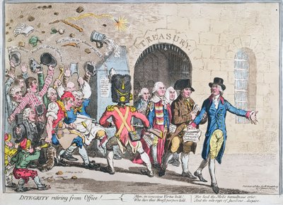 Integrity Retiring from Office by James Gillray