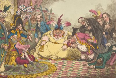 Introduction of Citizen Volpone & His Suite, at Paris.-Vide, The Moniteur by James Gillray