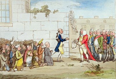 Irish Gratitude, published by Hannah Humphrey in 1782 by James Gillray