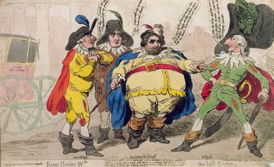 King Henry IV: the Last Scene, Published by S.W. Fores in 1788 by James Gillray