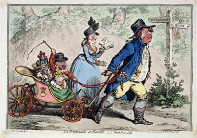Family Walk by James Gillray