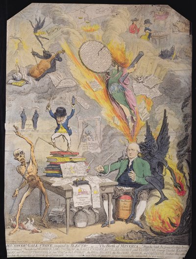 Lieutenant Governor Gall-Stone, Inspired by Alecto by James Gillray
