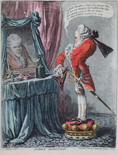 Lordly Elevation, pub. by Hannah Humphrey by James Gillray