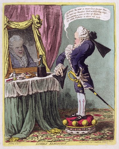 Lordly Elevation by James Gillray