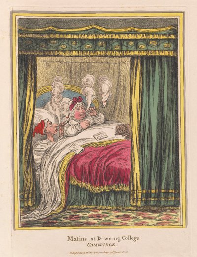 Matins at Downing College, Cambridge by James Gillray