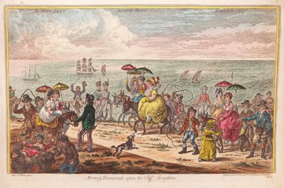 Morning Promenade upon the Cliff, Brighton by James Gillray