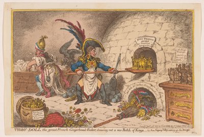 Napoleon Baking a New Batch of Kings, 1806 by James Gillray