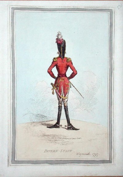 Patern-Staff, published by Hannah Humphrey in 1797 by James Gillray