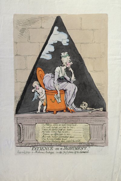 Patience on a Monument, published by Hannah Humphrey in 1791 by James Gillray
