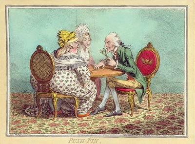 Push-Pin, published by Hannah Humphrey in 1797 by James Gillray