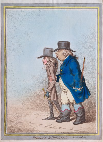 Pylades and Orestes by James Gillray