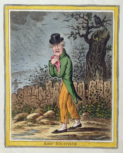 Raw Weather, published by Hannah Humphrey by James Gillray