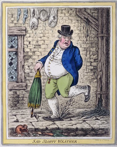Sad Sloppy Weather by James Gillray