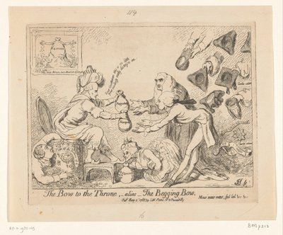 Caricature of Warren Hastings, 1788 by James Gillray