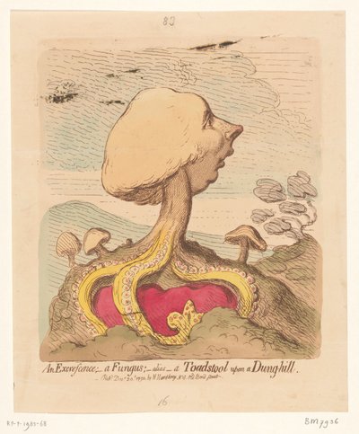Caricature of William Pitt the Younger, 1791 by James Gillray