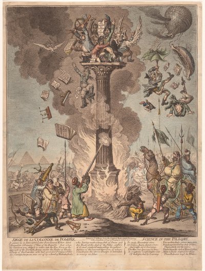Caricature of the French Expedition to Egypt, 1799 by James Gillray