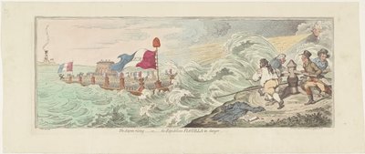 Satire on the French Plans for an Invasion of England, 1798 by James Gillray