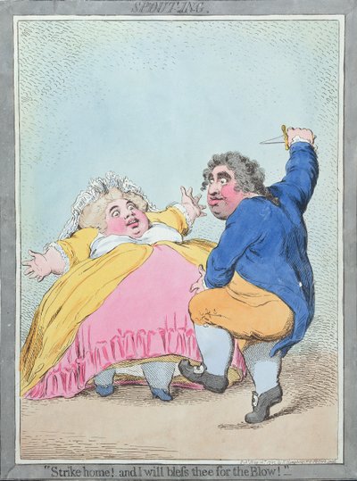 Spouting by James Gillray