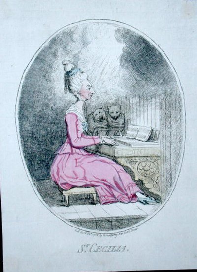 St. Cecilia by James Gillray