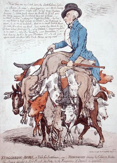 Staggering-Bobs, or A Tale for Scotchmen by James Gillray