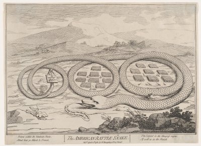 The American Rattle Snake, April 12, 1782 by James Gillray.